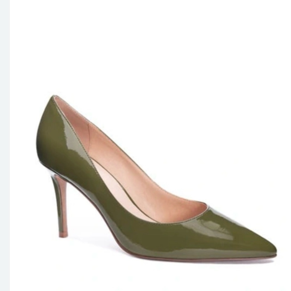 42 GOLD Glossy Olive Heels